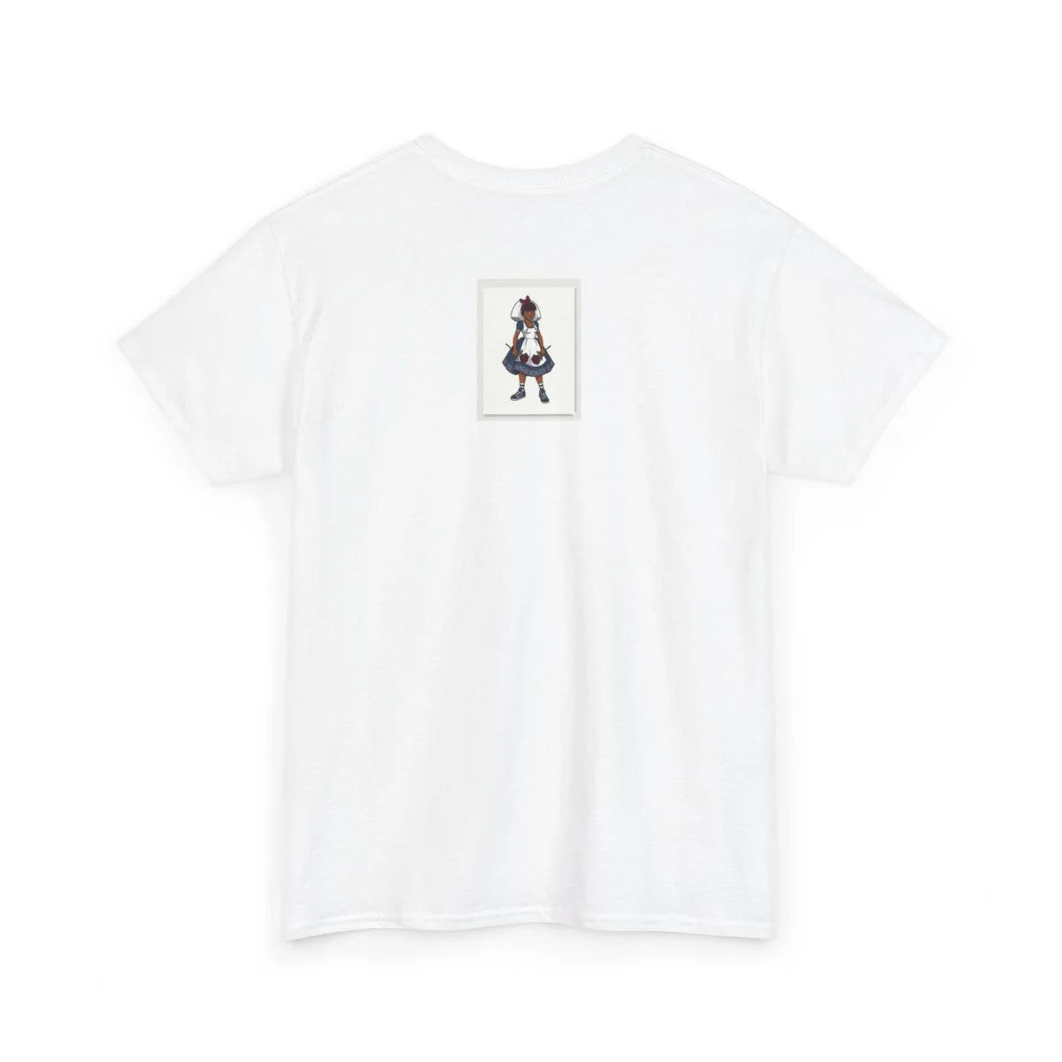 Ebony Girl Praying Cute Designer Style Unisex Heavy Cotton Tee by GT Artland