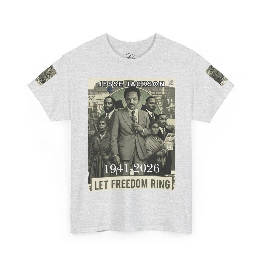 Jesse Jackson Legendary Hero Designer Deluxe Unisex Heavy Cotton Tee by GT