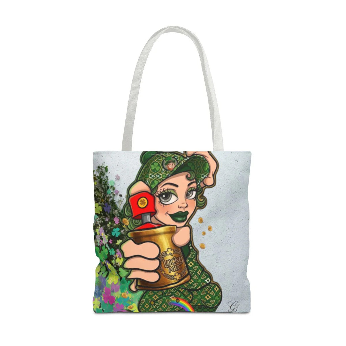 "Lucky Art" Spray Can Vanilla Girl St Patrick Graffiti Splash Theme Designer