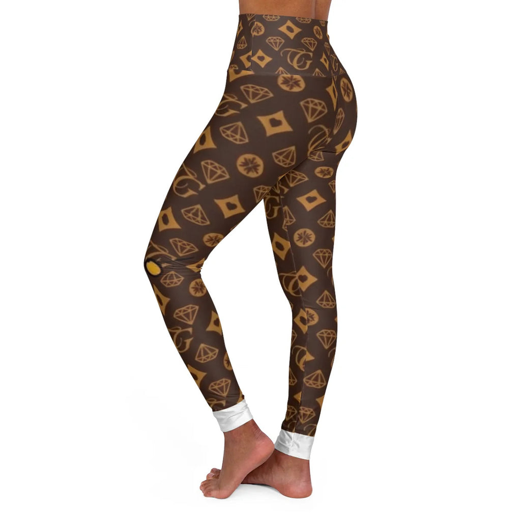 Ebony Luxury Designer GT Urban Fashion High Waisted Yoga Leggings by GT Artland