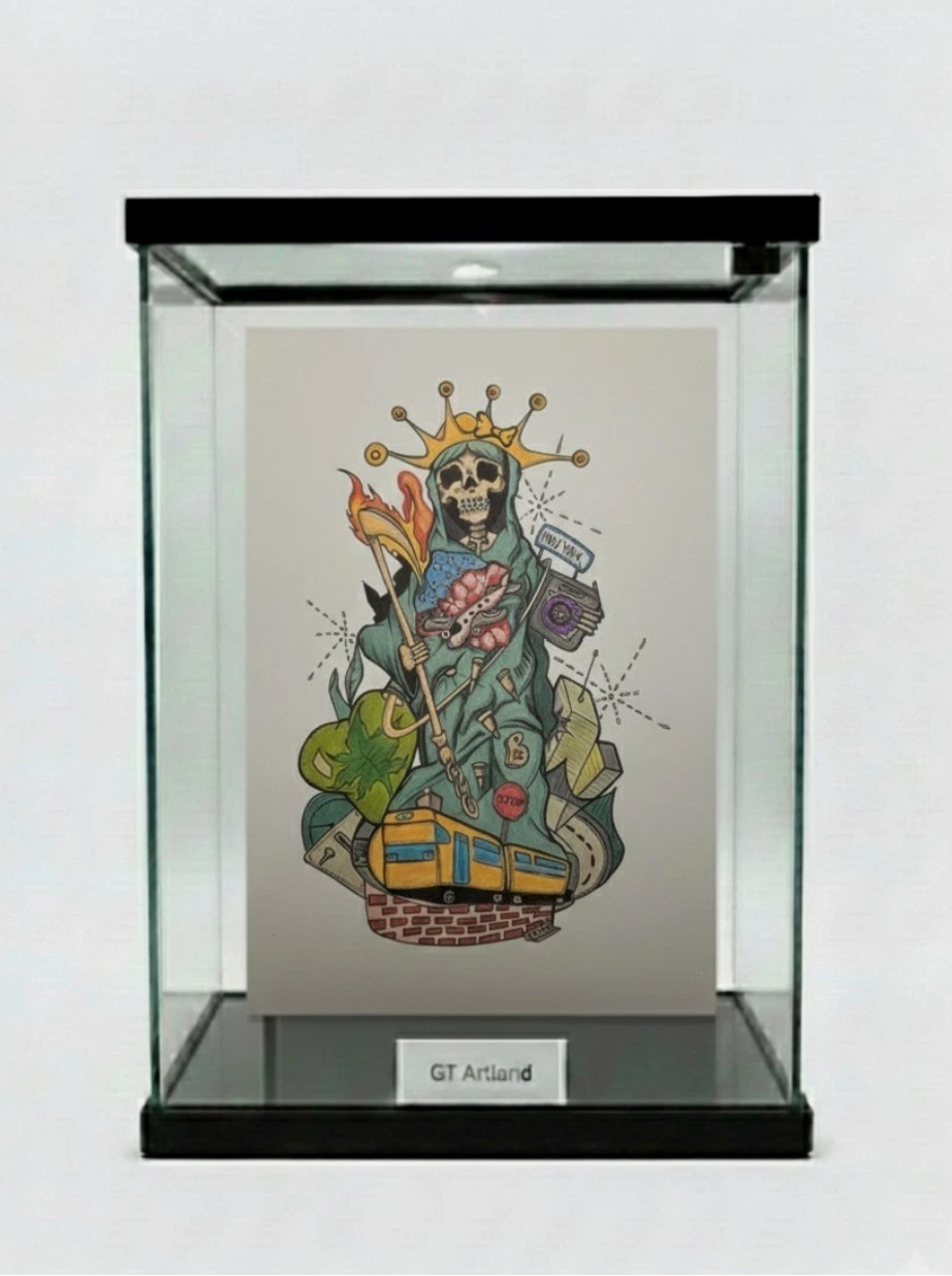 Statue of Imprisonment Art Collection Print Shirt Hat signed by GT Artland