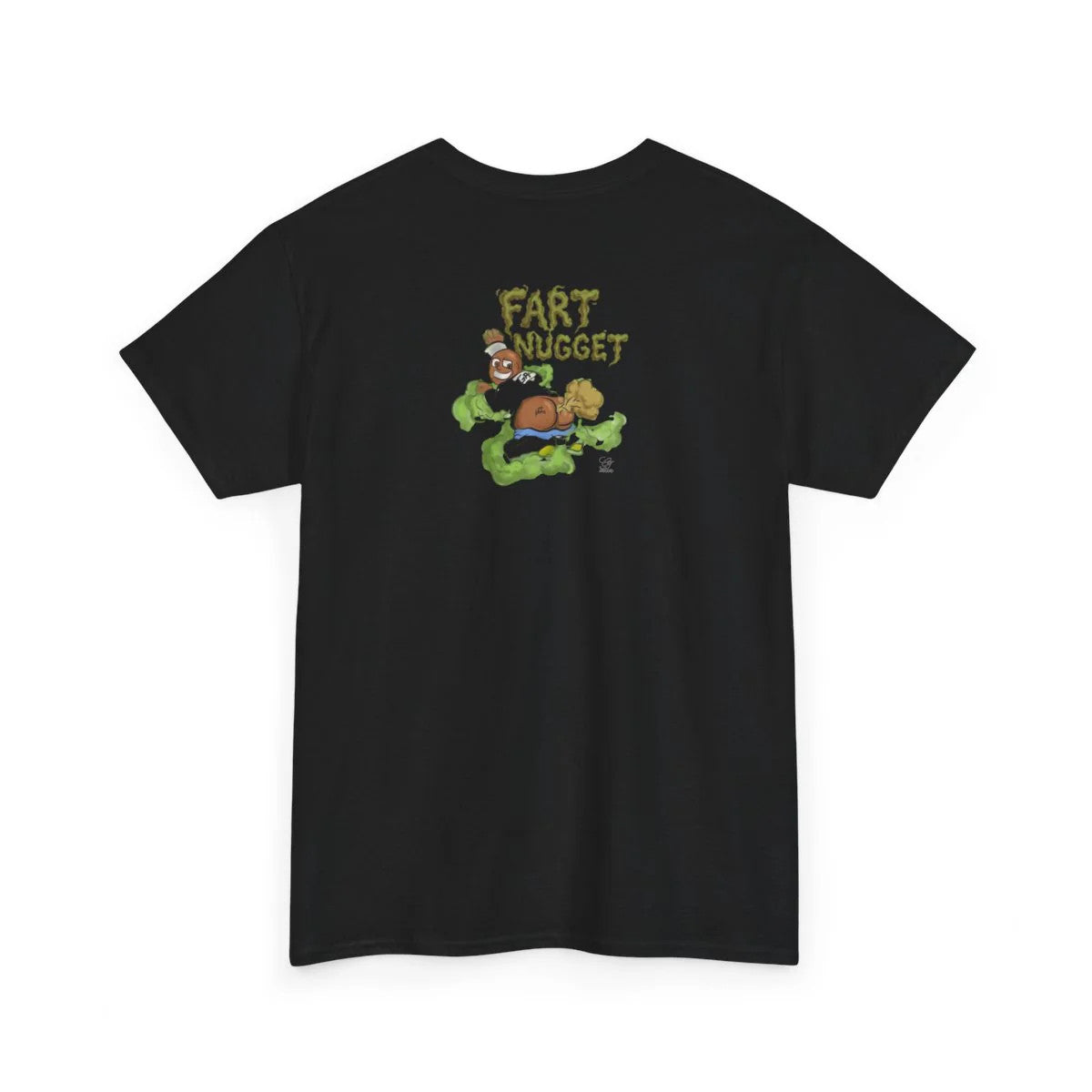 Fart Nugget Ebony Edition Unisex Heavy Cotton Tee by GT Artland