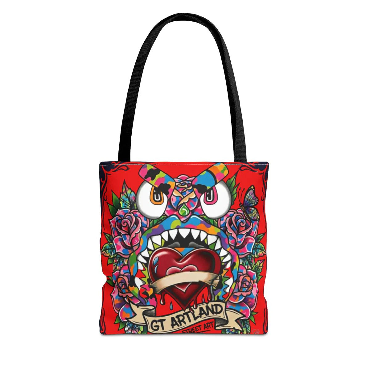 Colorful Gape Tattoo Monster Heart Tote Bag Bloody Red Designer Edition |