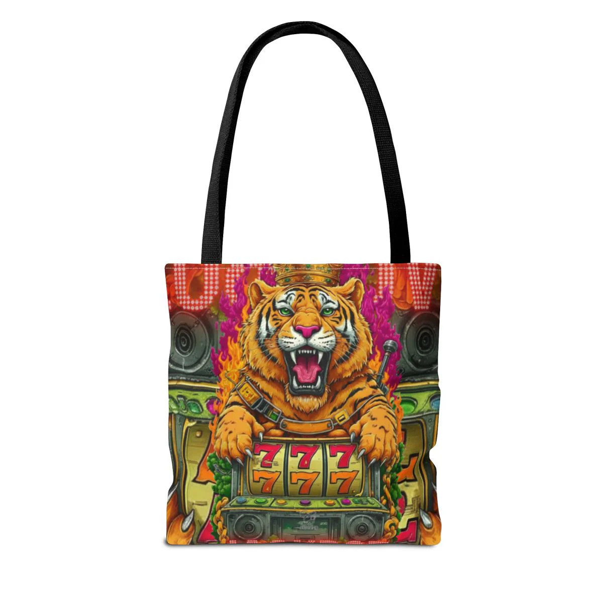 Tiger Spirit "Jackpot" Lucky Edition Casino Style HD Tote Bag Designer |