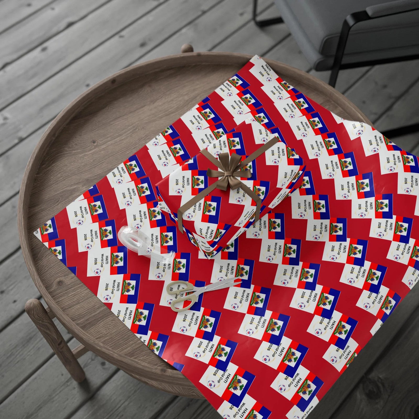 Haiti World Cup 2026 Soccer Wrapping Paper