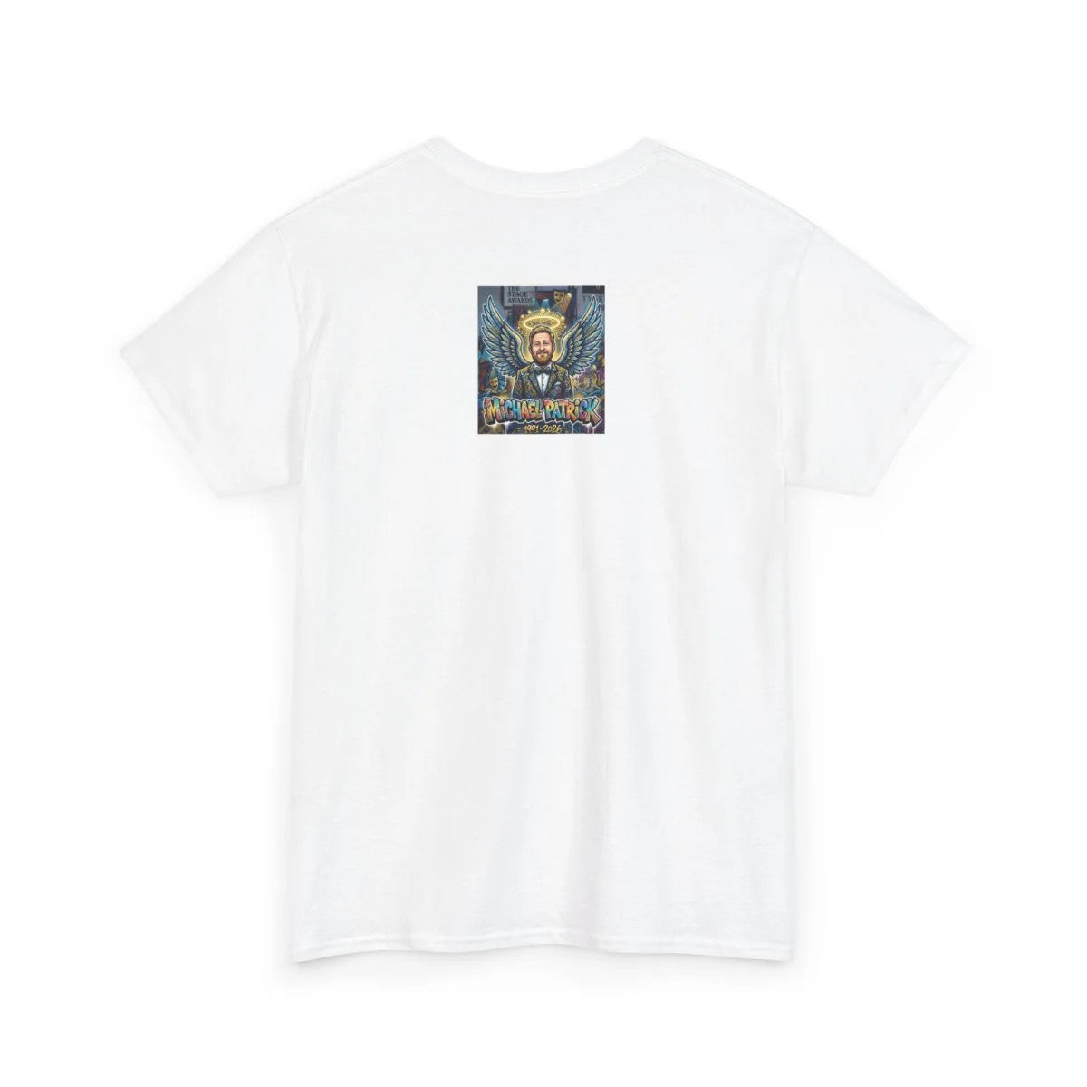 Michael Patrick Tribute Urban Angel Style Designer Unisex Heavy Cotton Tee by