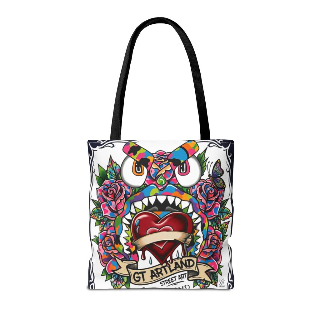 Colorful Gape Tattoo Monster Heart Tote Bag Designer Edition | All-Over Print