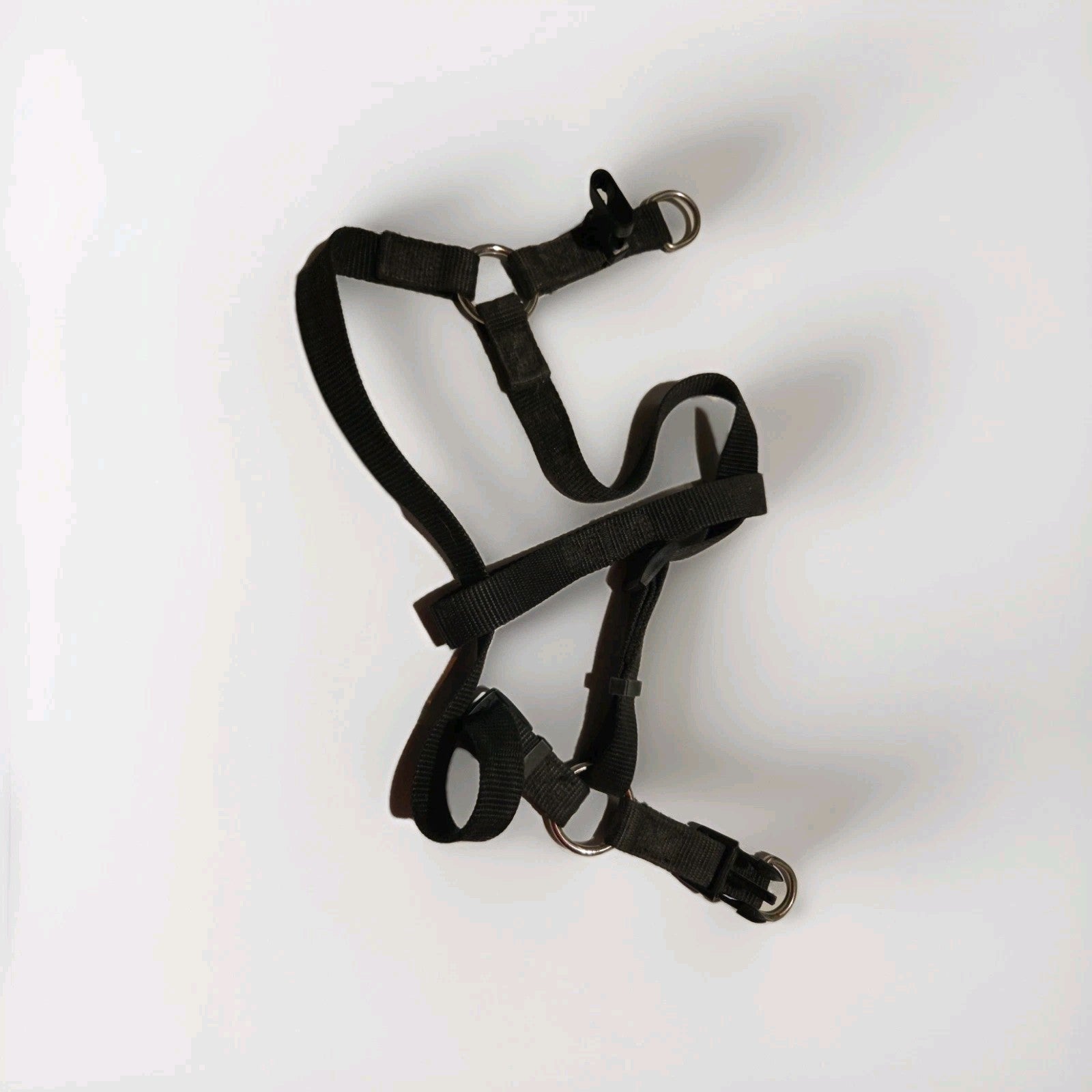 MALE FEMALE CANINE BLACK NYLON HARNESS Small  DOG PET