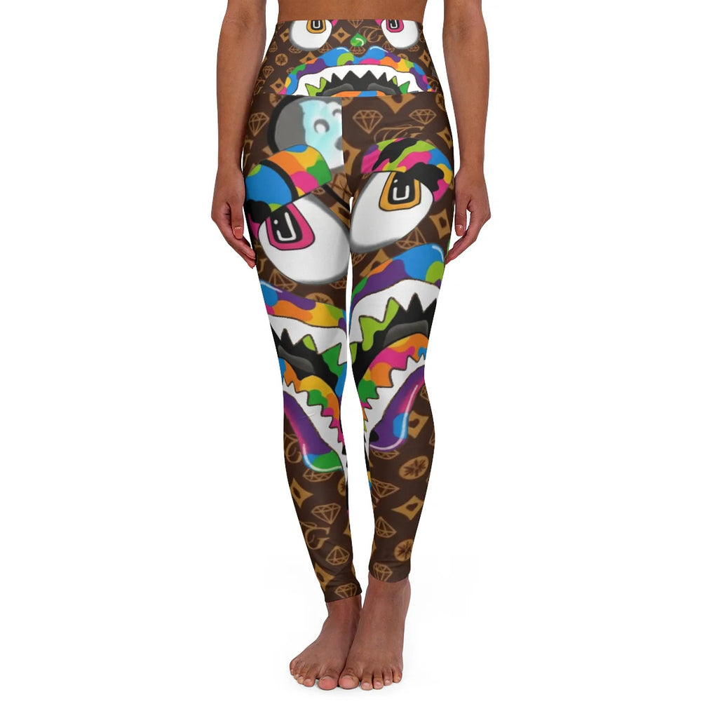 Gape Designer Swag High Waisted Yoga Leggings by GT Artland