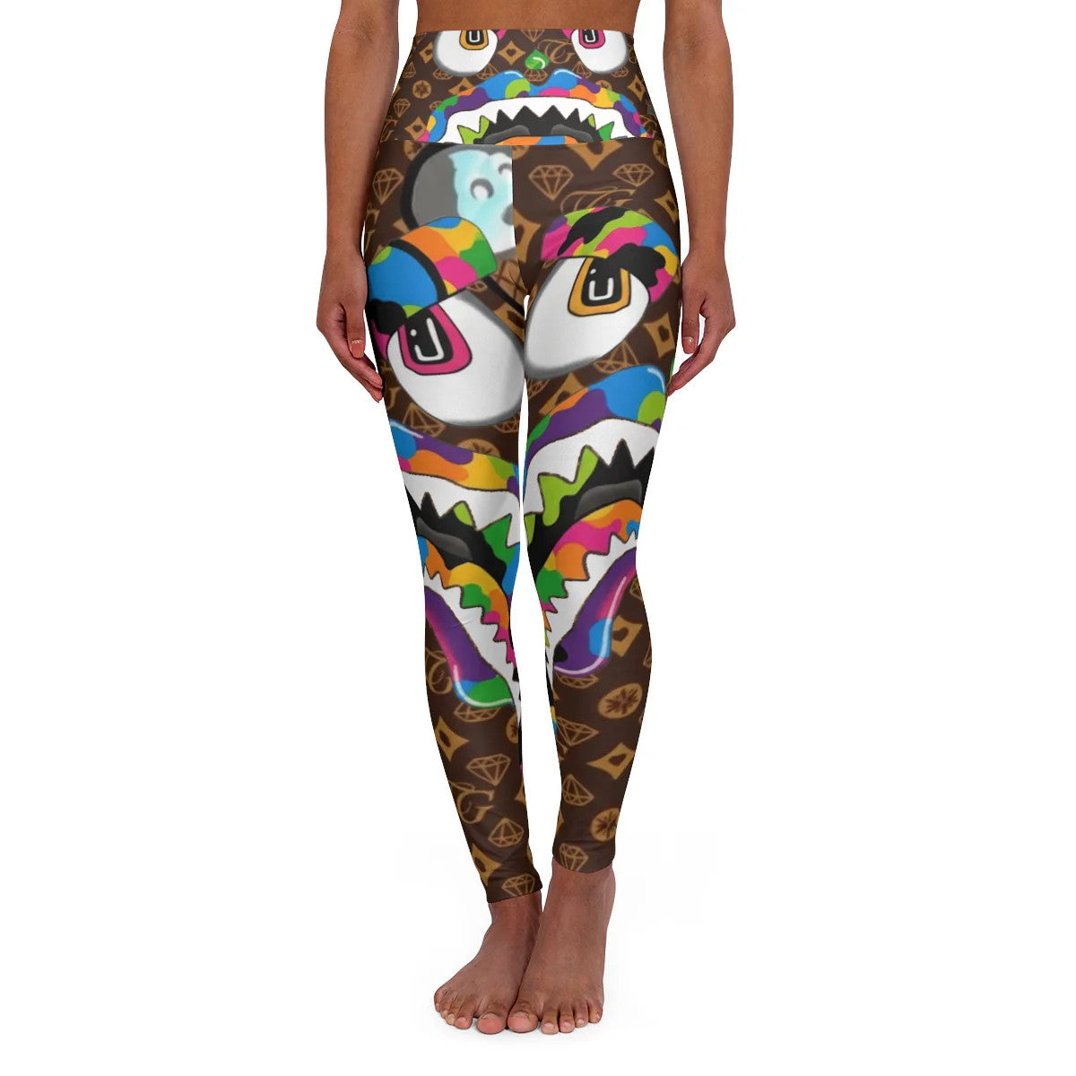 Gape Designer Swag High Waisted Yoga Leggings by GT Artland