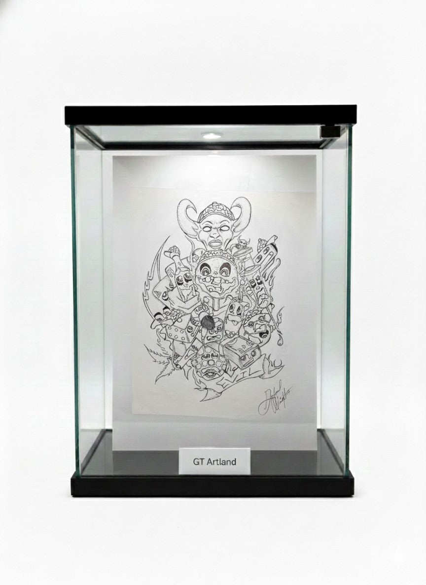 Devils Paradise 8.5 X 11 INCH Original PRINT SIGNED BY ARTIST GT ARTLAND