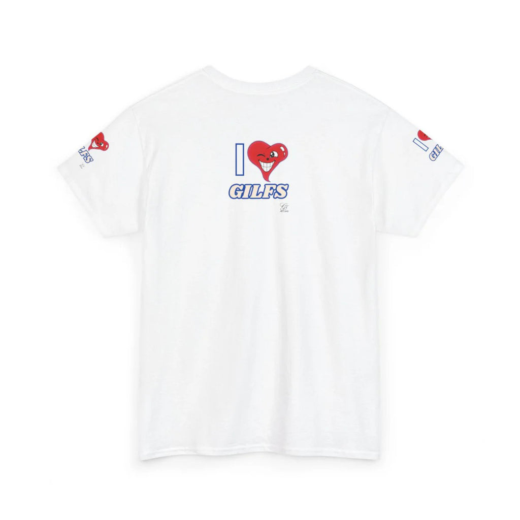 I LOVE Heart GILFS Designer Heart Unisex Heavy Cotton Tee by GT Artland