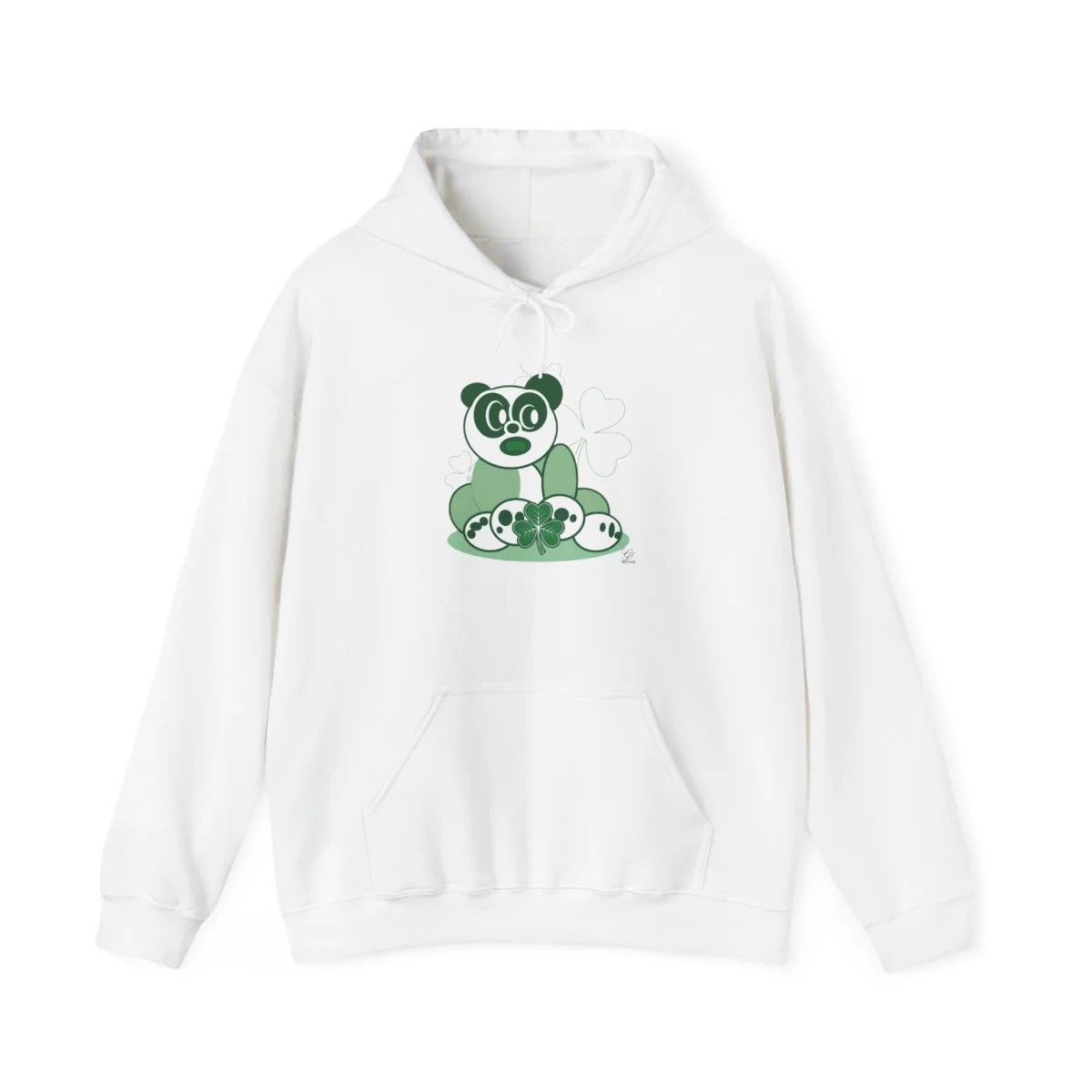 Green PAnda Urban Style Shamrock St PAtricks Theme Unisex Heavy Blend™ Hooded