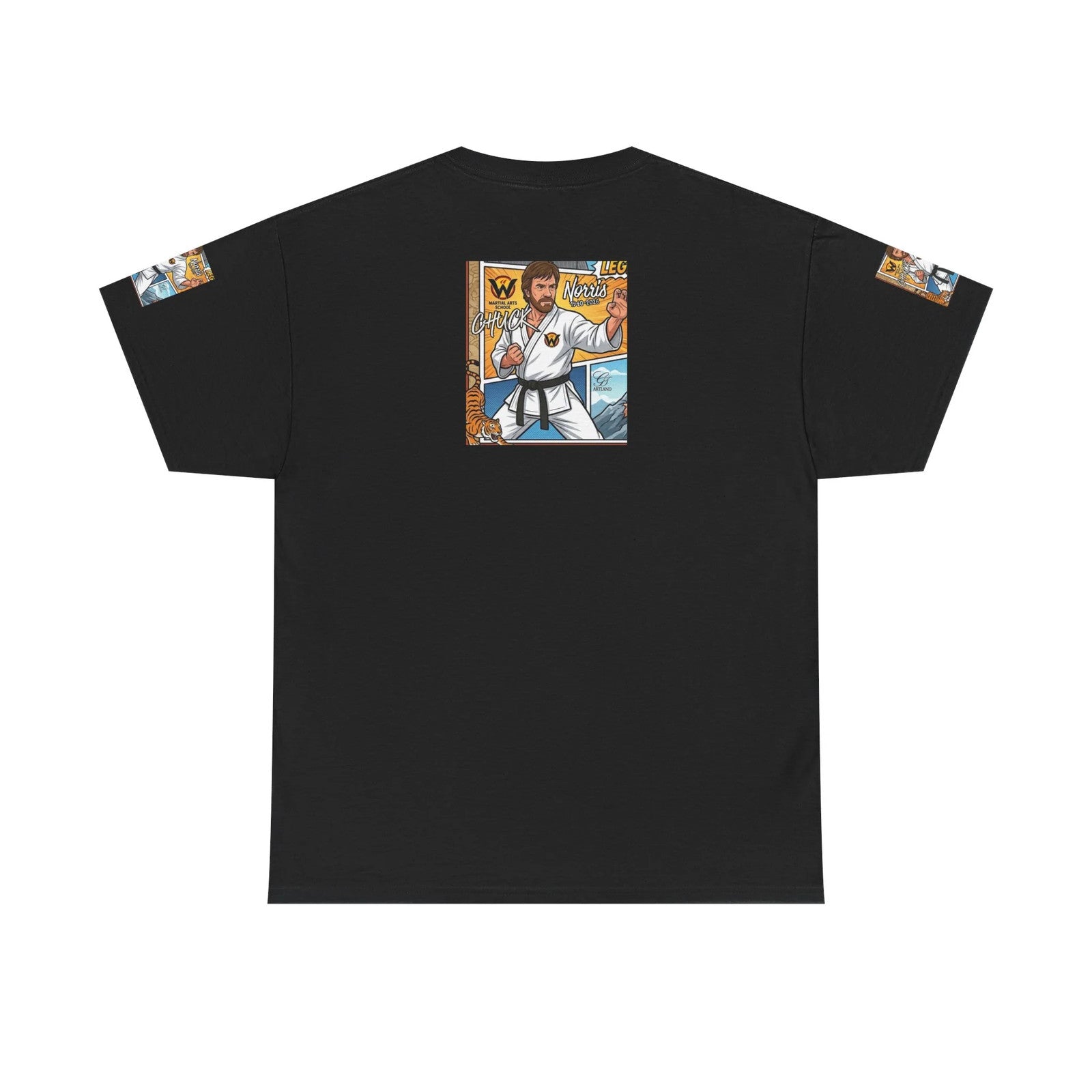 Chuck Norris Legend Karate Master Illustration Tee | Martial Arts Graphic