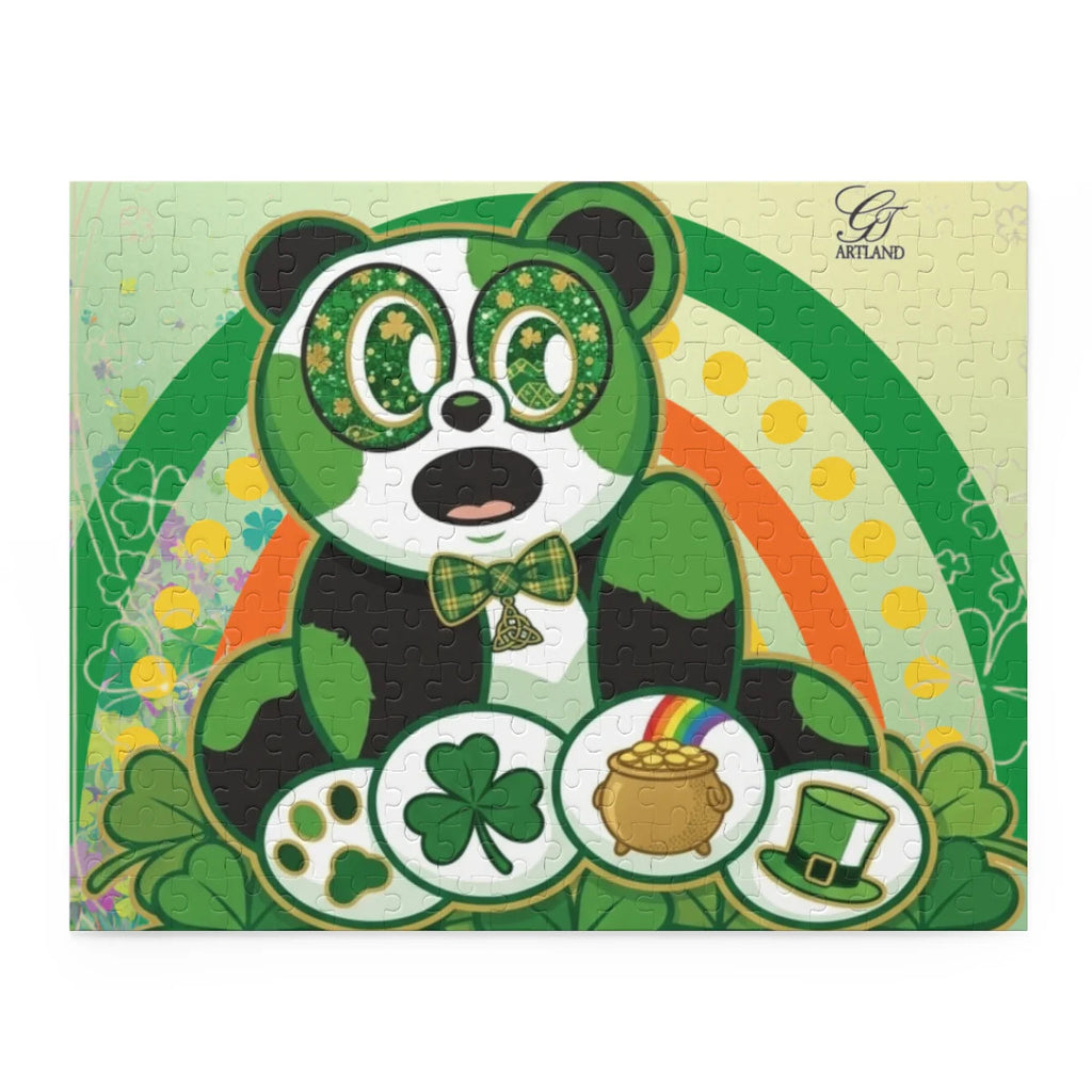 Panda Irish "Lucky Art" Designer Puzzle (120, 252, 500-Piece) by GT Artland