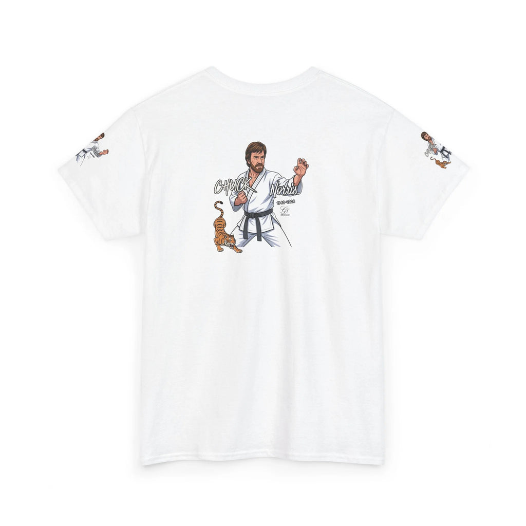 Chuck Norris Karate Pose T-Shirt | Tiger Illustration, Martial Arts Tee by GT