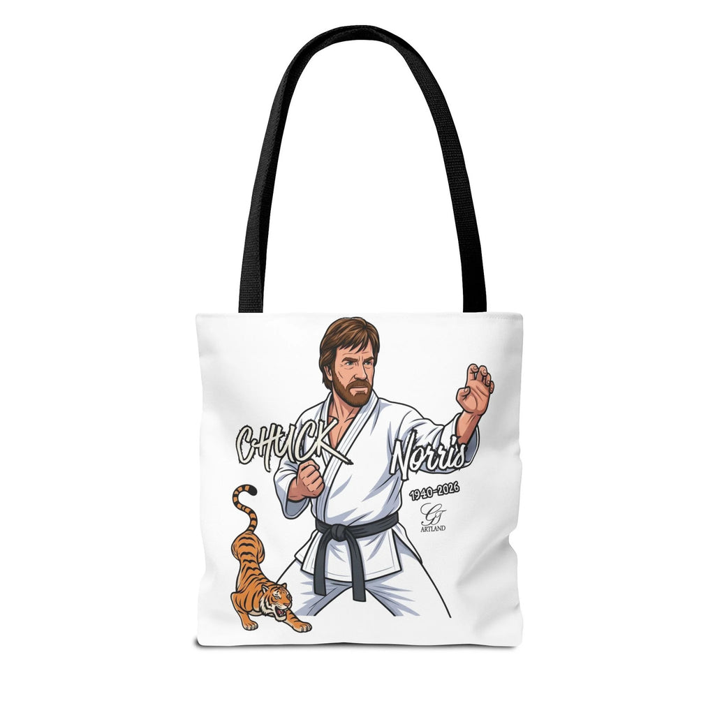 Chuck Norris karate pose Tote Bag | martial arts tiger illustration by GT