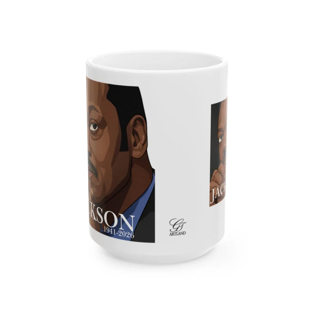 Jesse JACKSON Tribute Ceramic Mug, (11oz, 15oz) by GT Artland