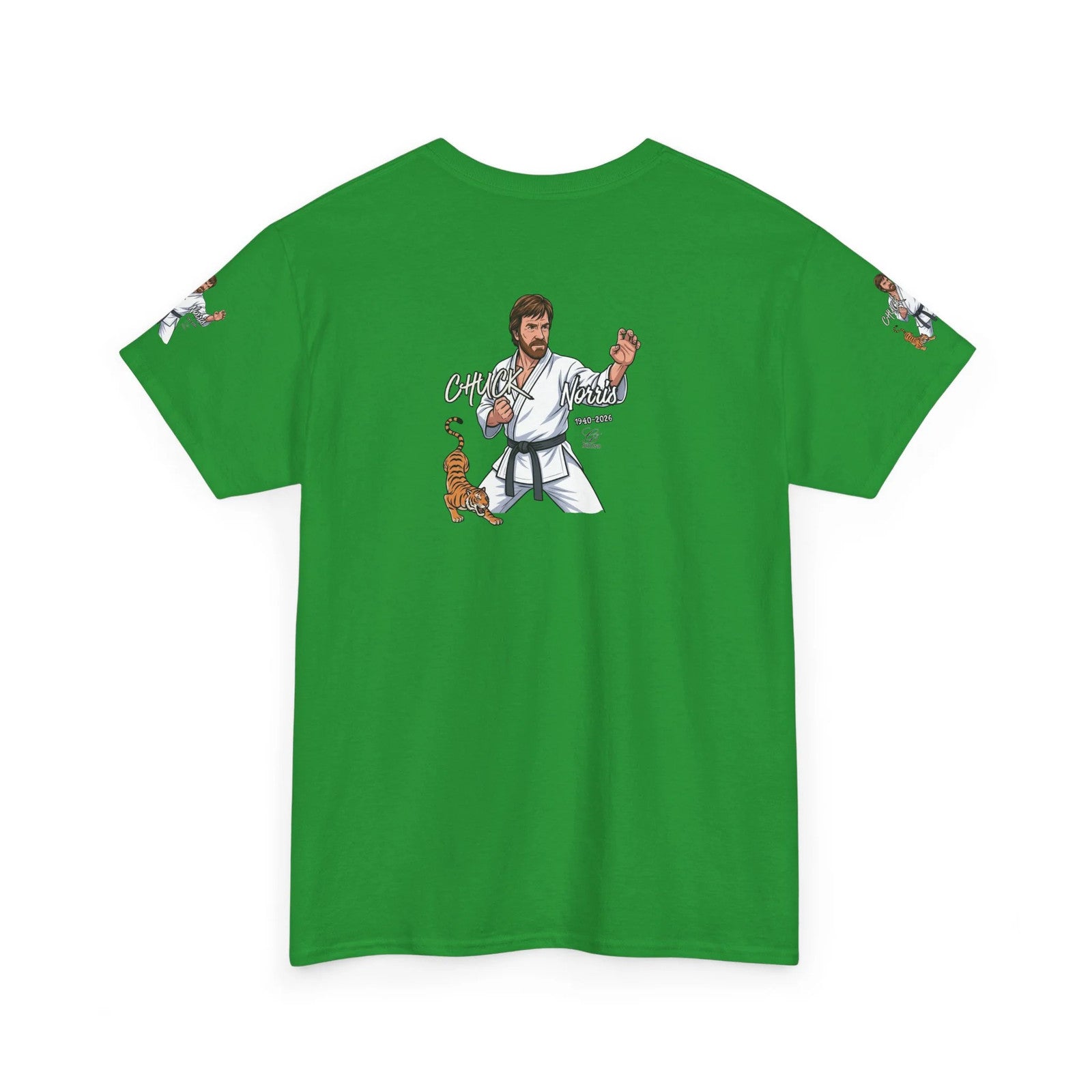 Chuck Norris Karate Pose T-Shirt | Tiger Illustration, Martial Arts Tee by GT