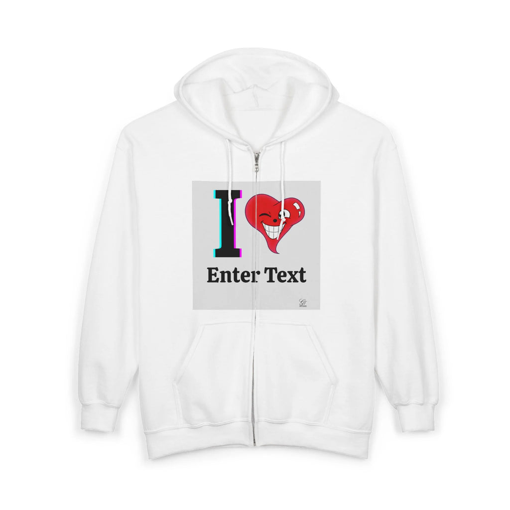 I ️ "Text" Classic Box Personalized Customizable Unisex Heavy Blend™ Full