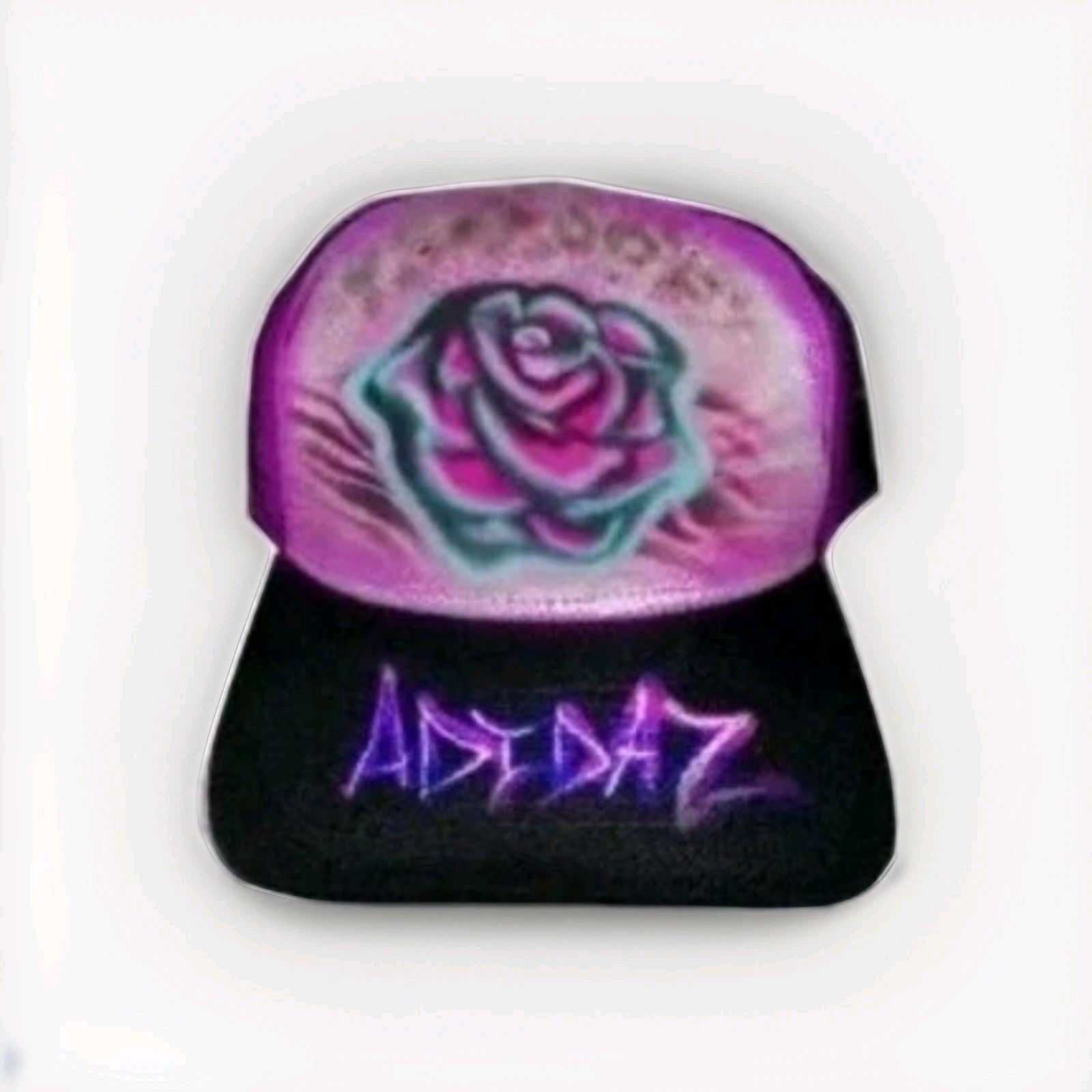 Rose SWAG FLOWER ART W/ FLORAL Pattern Custom  HAT WITH ANY NAME ANY COLOR