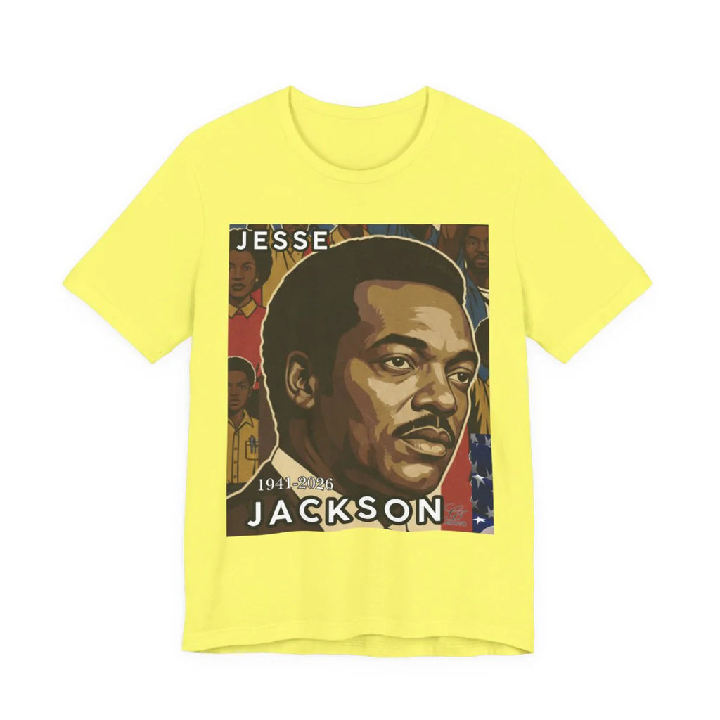 Historical Jesse Jackson Legacy Tribute with Titled 1941-2026 Afro Style Unisex