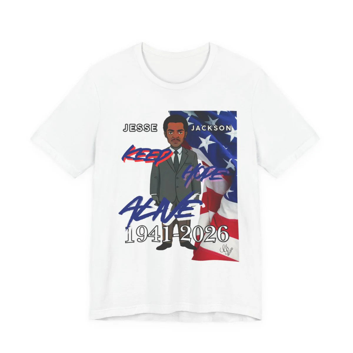 Keep Hope Alive AMERICAN Historical Urban Toon Jesse Jackson Legacy Tribute