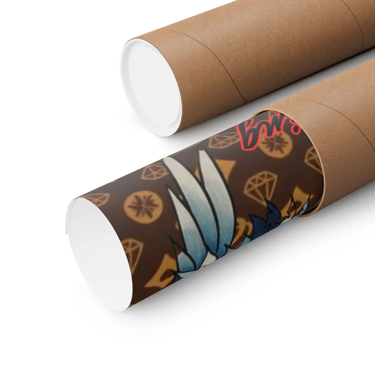 Fragmented Yet Flying High Fashion Graffiti Designer Matte Vertical Posters by