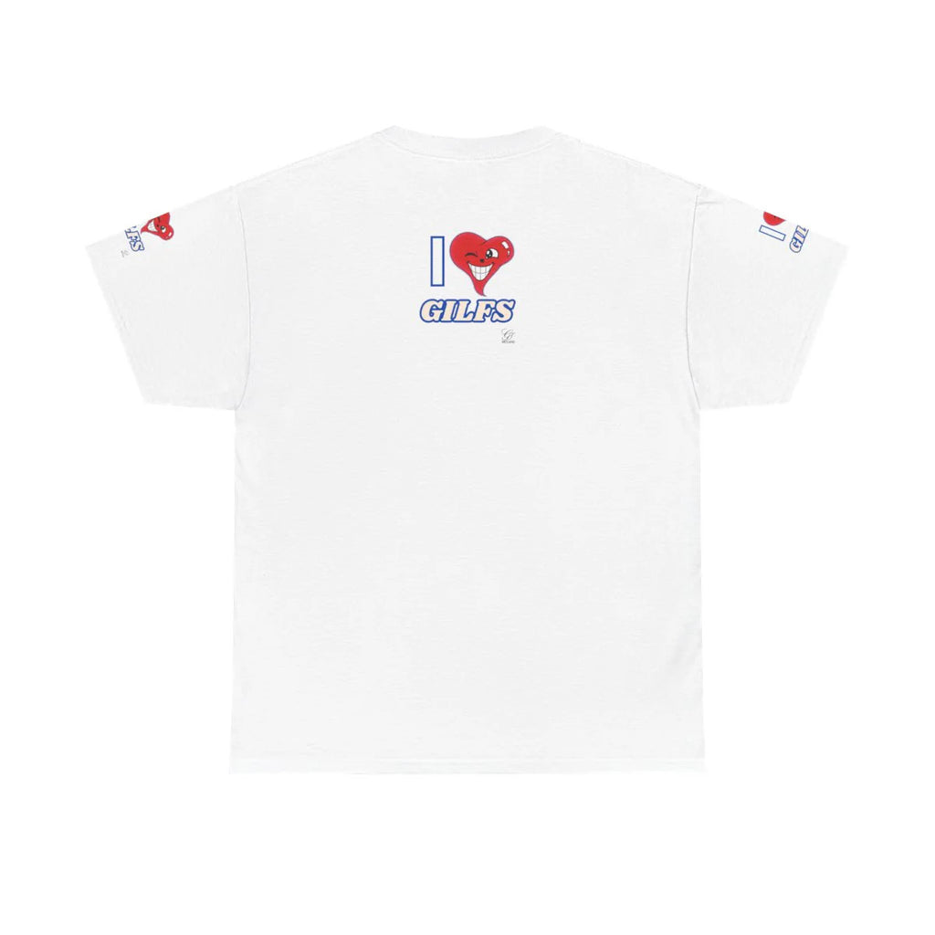 I LOVE Heart GILFS Designer Heart Unisex Heavy Cotton Tee by GT Artland