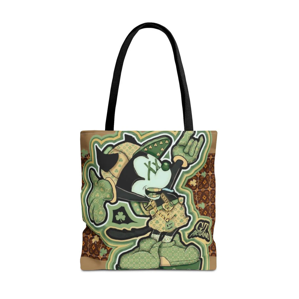 Shamrock "Lucky Art" Irish Designer mouse st patricks mickey Tote Bag by GT