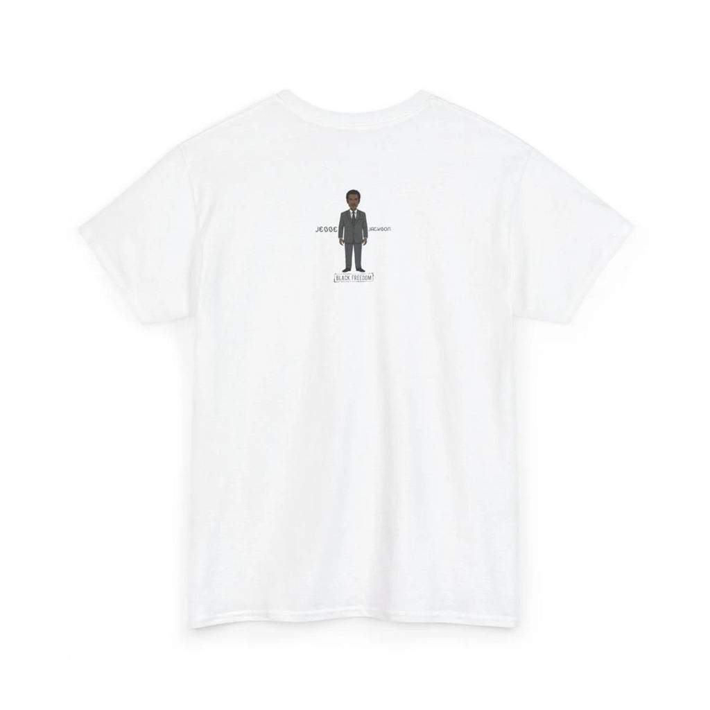 Jesse Jackson Urban Cartoon Unisex Heavy Cotton Tee by GT Artland
