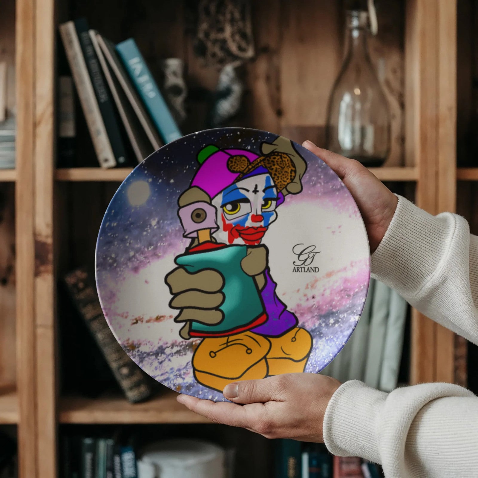 Spray Can Kid #3496 Joker Animal Gleam 10” Plate by GT Artland