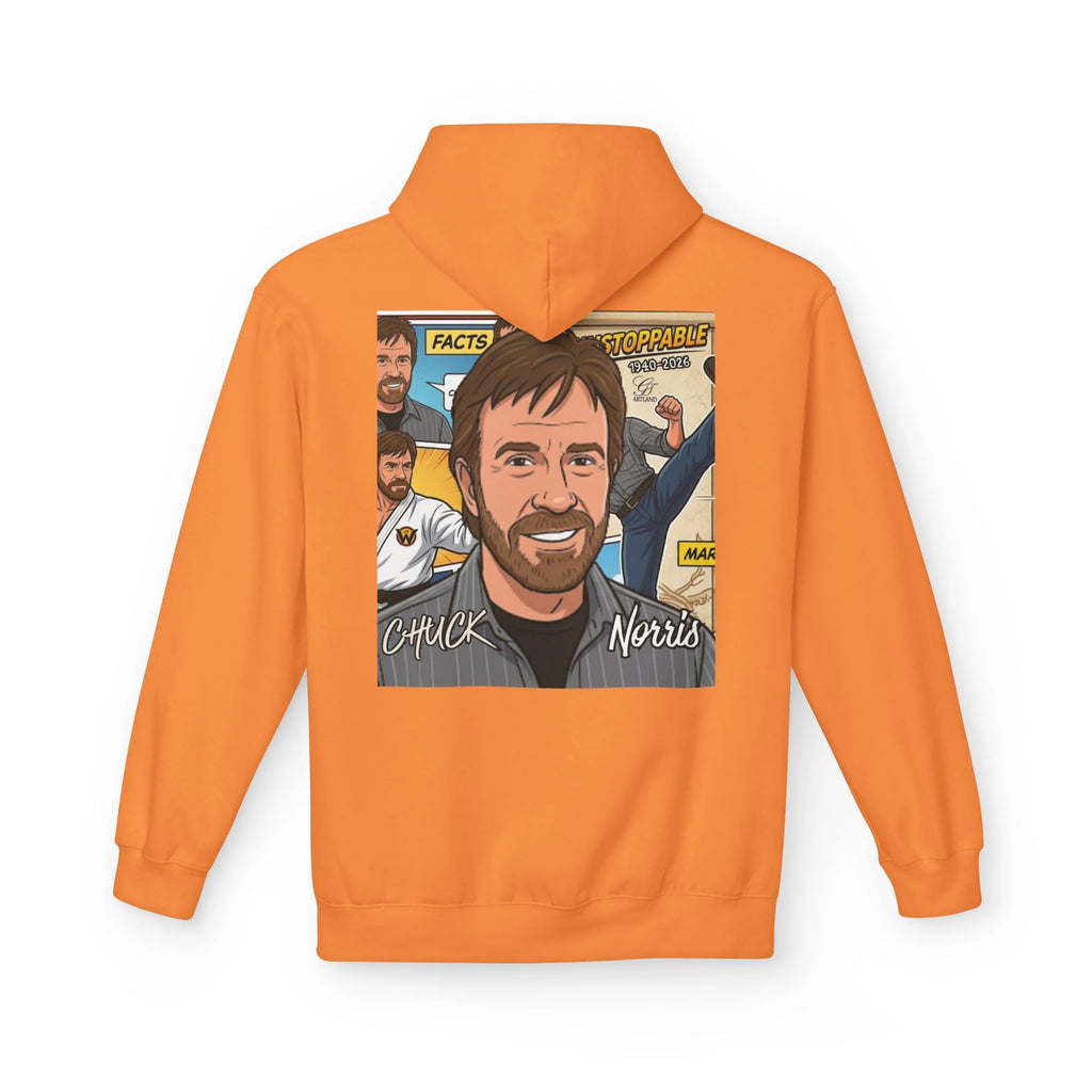 Chuck Norris Portrait Hoodie | Martial Arts Comic Illustration by GT Artland