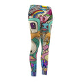 Poon Colorful Drip GT High Fashion Designer Women's Cut & Sew Casual Leggings