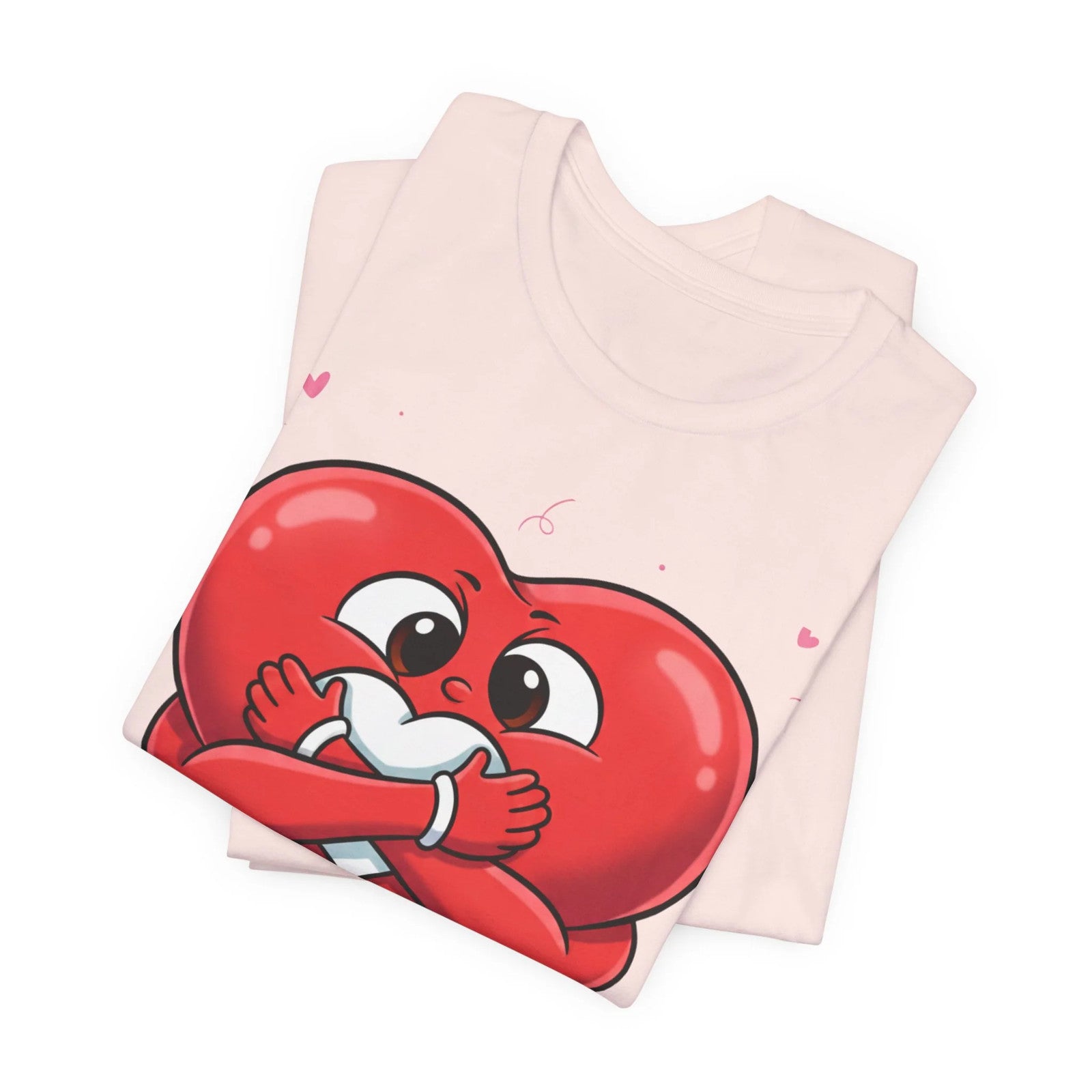 Cute Heart Holding Heart Love Unisex Jersey Short Sleeve Tee by GT Artland