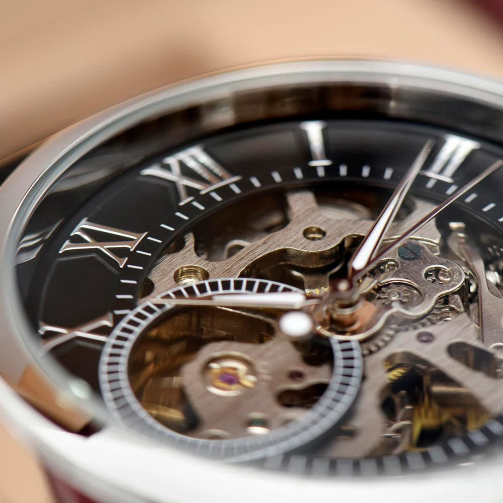 I Love You with Roses and Custom Image customized Men's Openwork Watch Box and