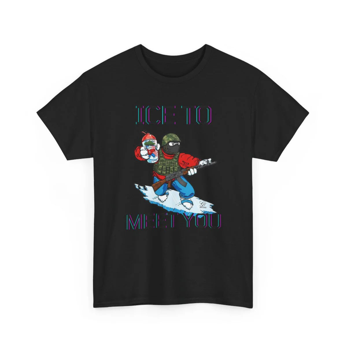 ICE To Meet You Funny Ice Unisex Heavy Cotton Tee by GT Artland