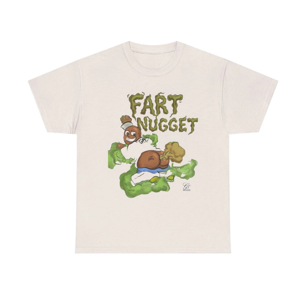 Fart Nugget Ebony Edition Unisex Heavy Cotton Tee by GT Artland