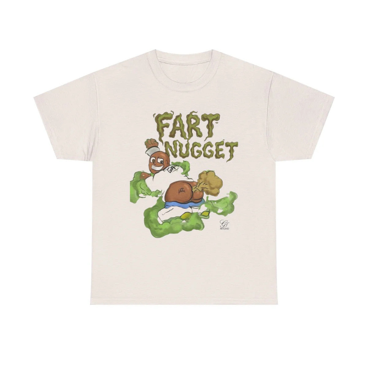 Fart Nugget Ebony Edition Unisex Heavy Cotton Tee by GT Artland