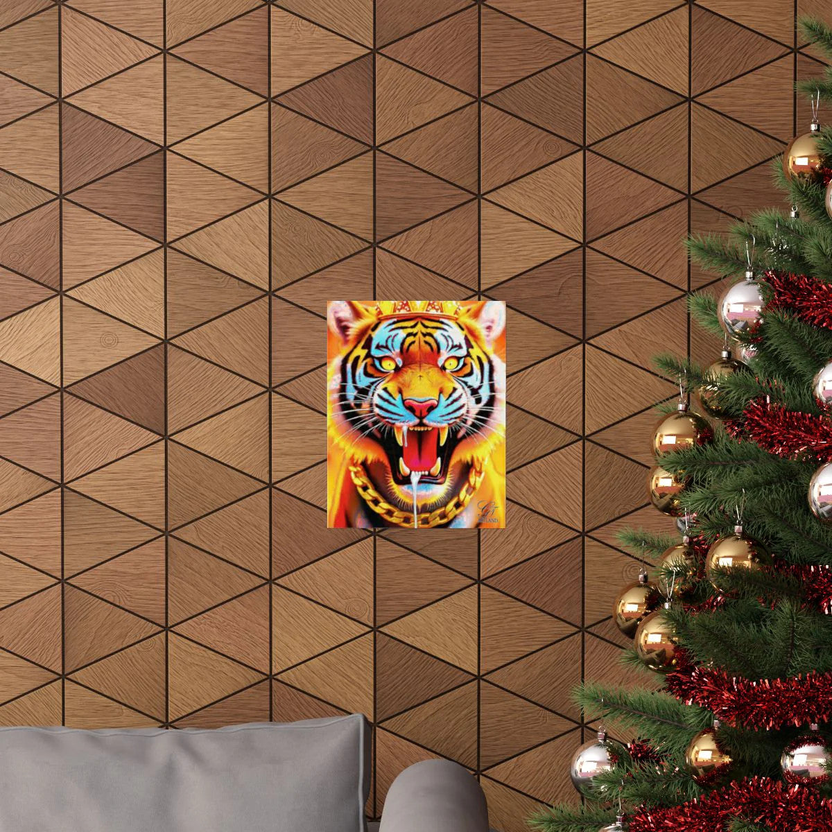 King Tiger GT Hungry Designer Edtion Lavish Matte Vertical Posters by GT Artland