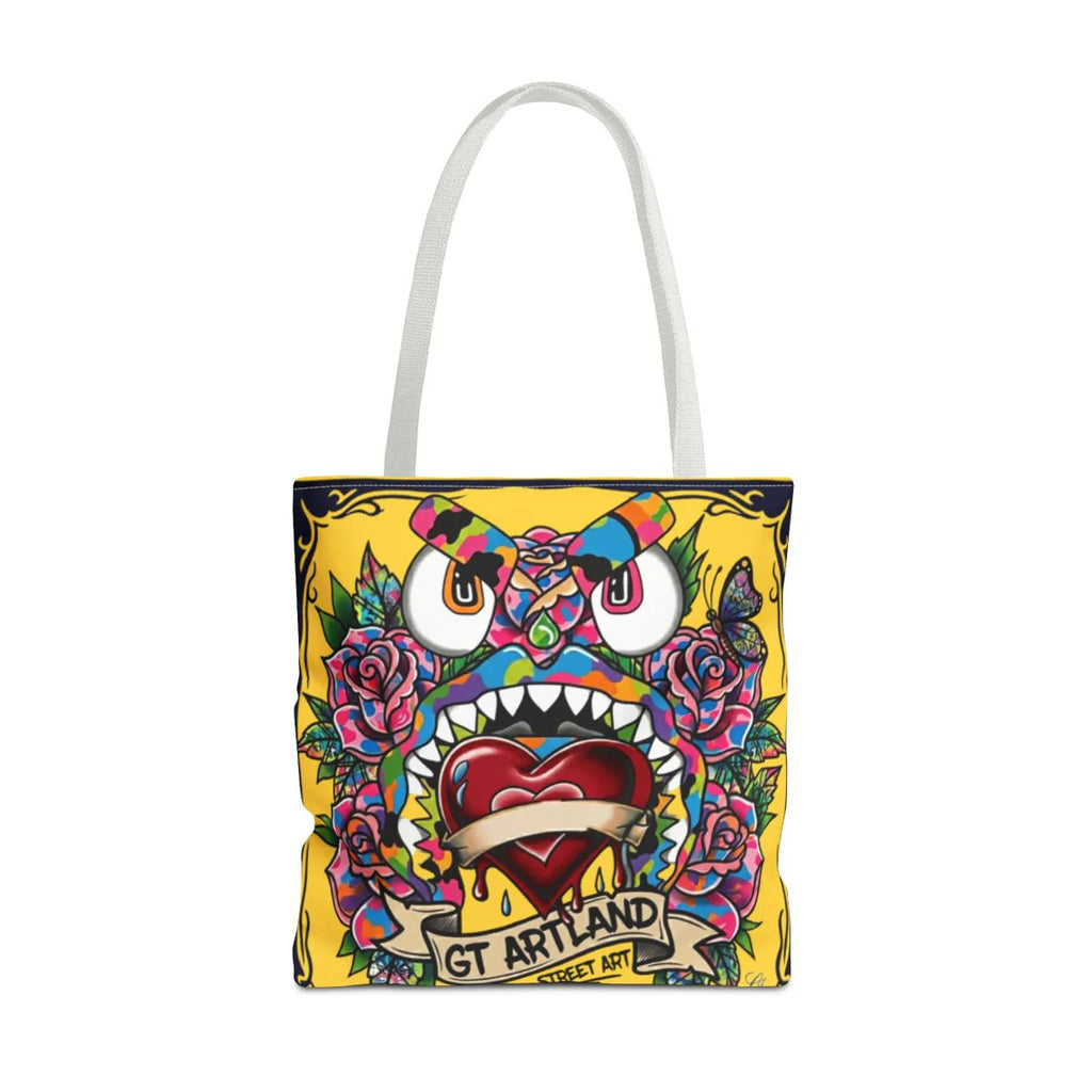 Colorful Gape Tattoo Monster Heart Tote Bag Designer Lucky Gold Edition |