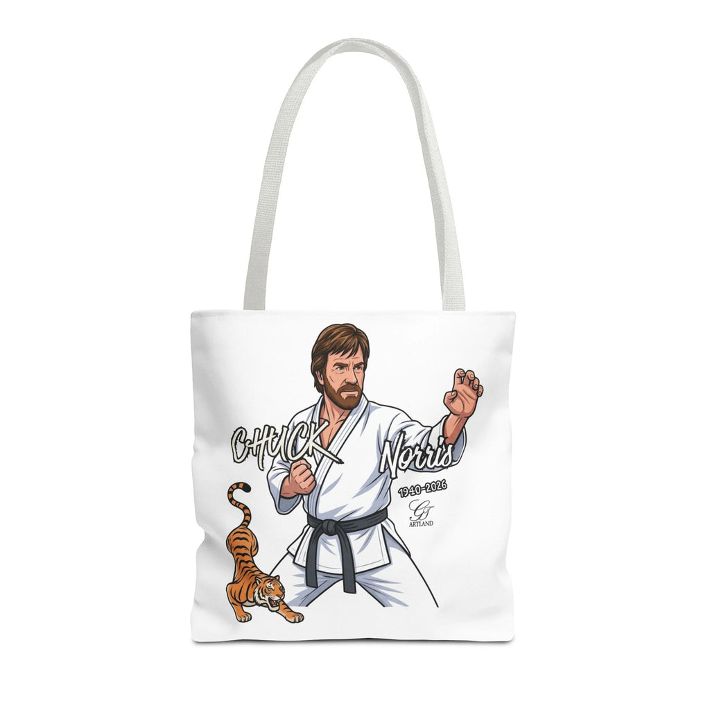 Chuck Norris karate pose Tote Bag | martial arts tiger illustration by GT