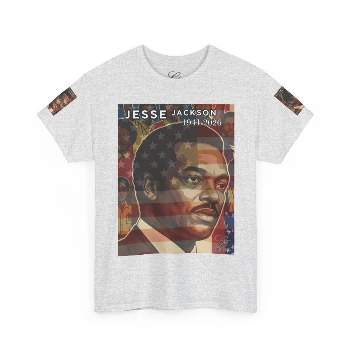 Jesse Jackson Legendary USA Hero Tribute Designer Deluxe Unisex Heavy Cotton