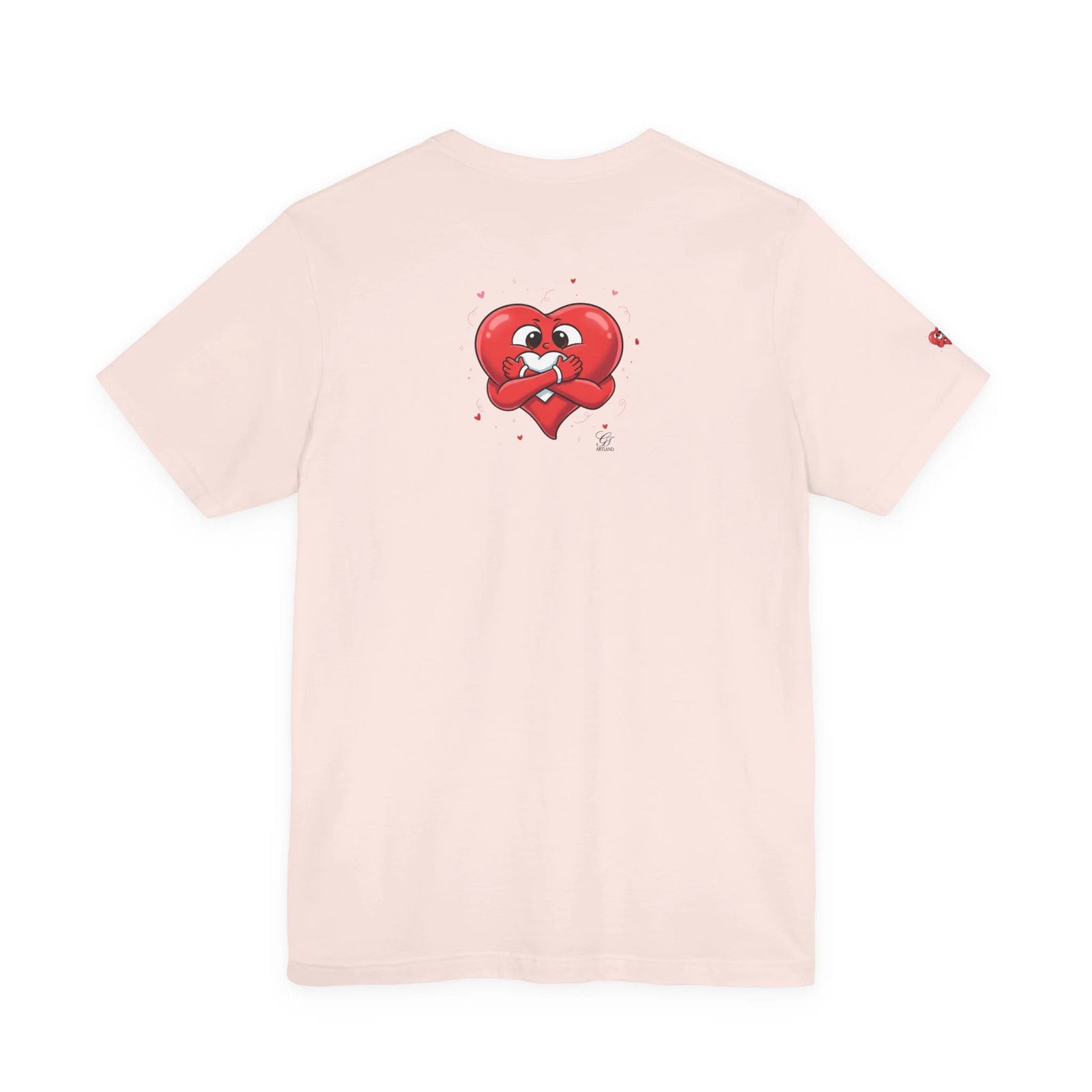 Cute Heart Holding Heart Love Unisex Jersey Short Sleeve Tee by GT Artland