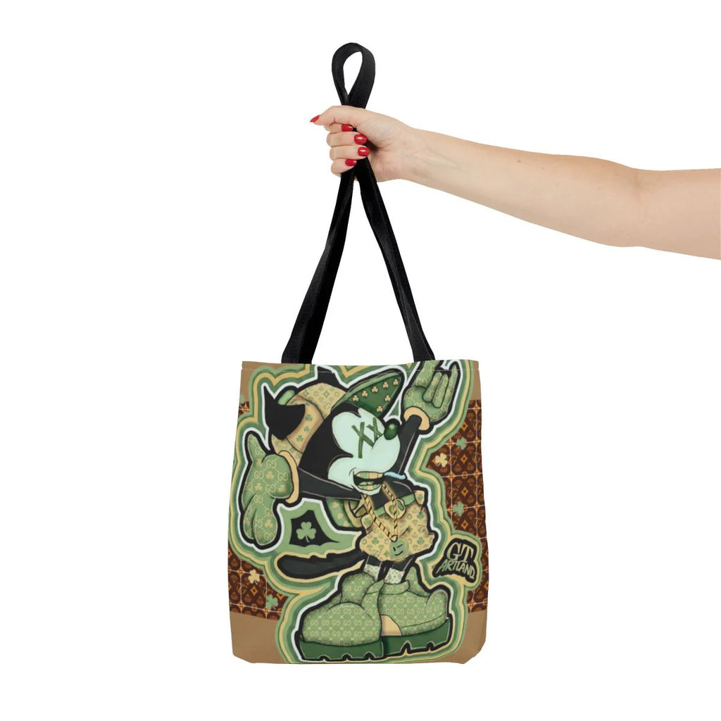 Shamrock "Lucky Art" Irish Designer mouse st patricks mickey Tote Bag by GT