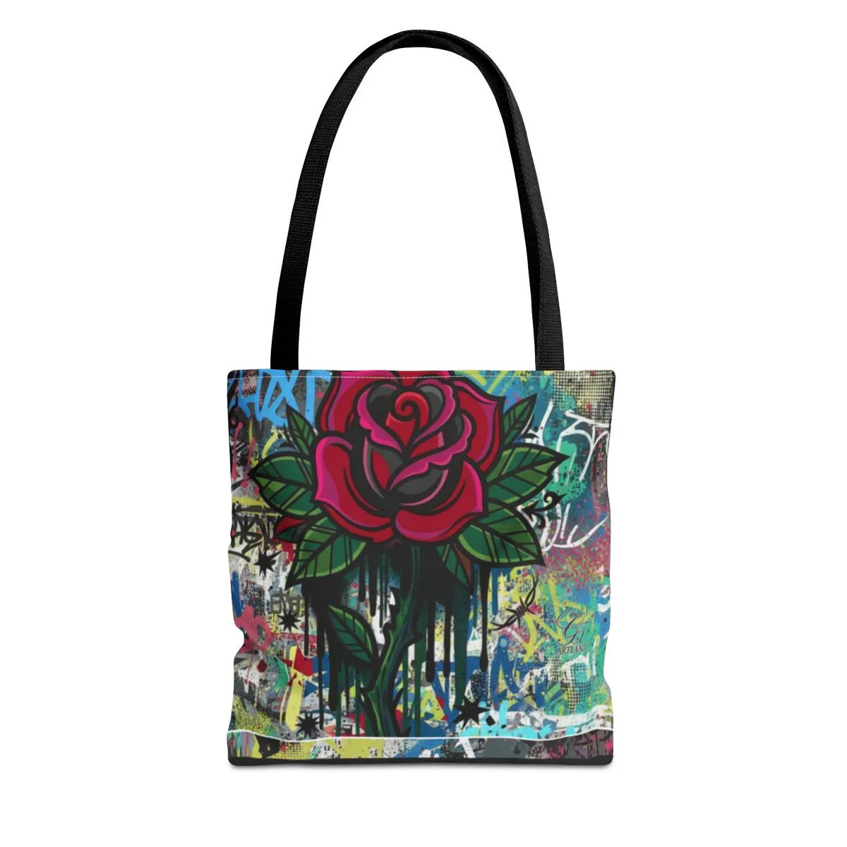 Dripping Heart Graffiti Swag Love Drip Designer Tattoo Rose Splash Tote Bag