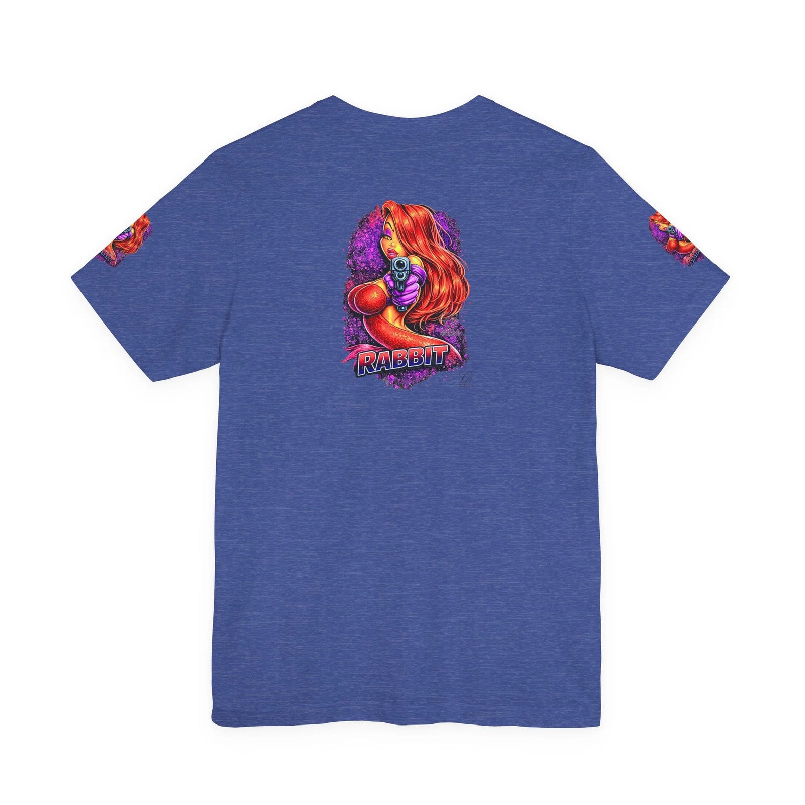 Rabbit Pinup Girl T-Shirt | Retro Comic Femme Fatale Graphic Tee by GT Artland