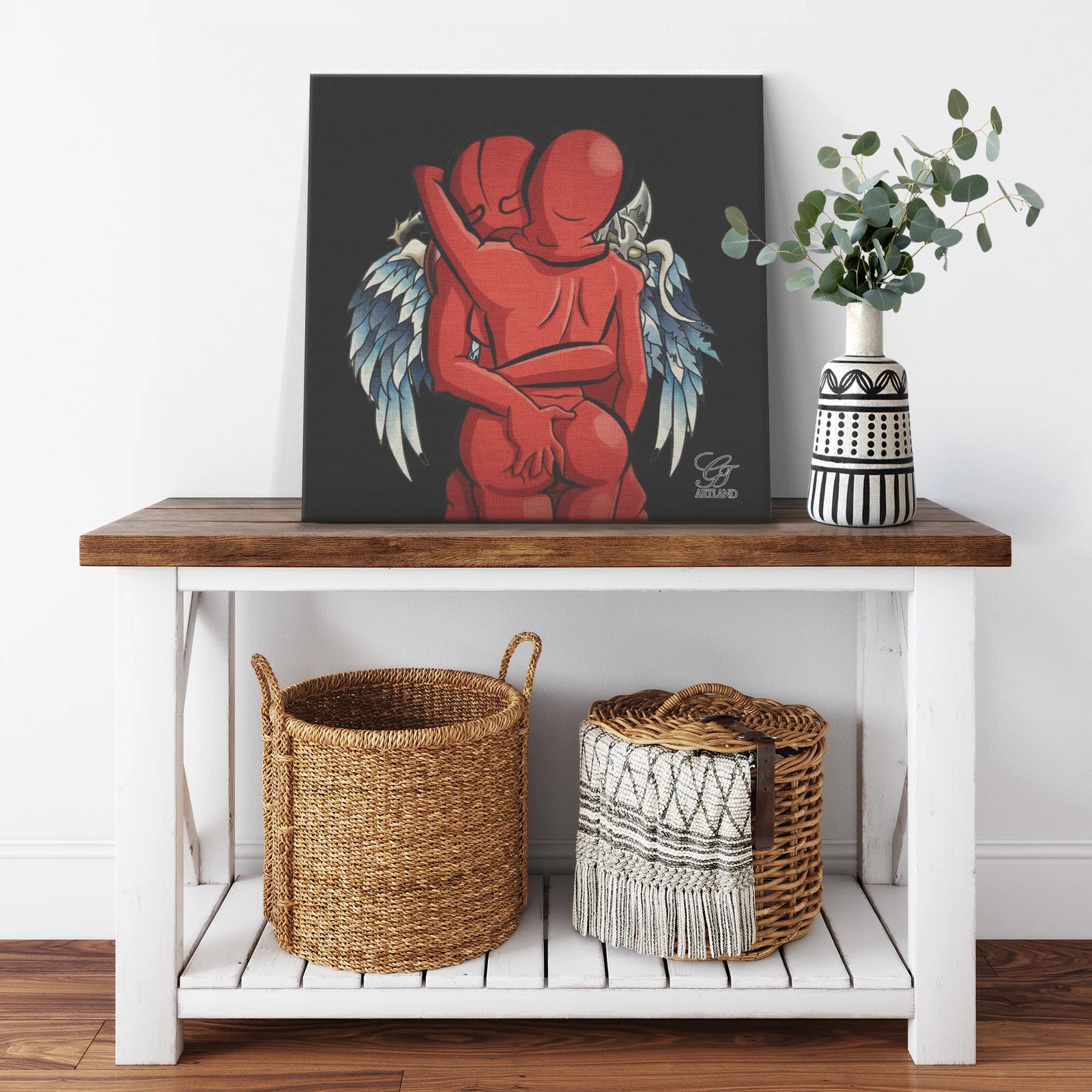 Goon Love Angelic Lover Canvas Wrap by GT Artland