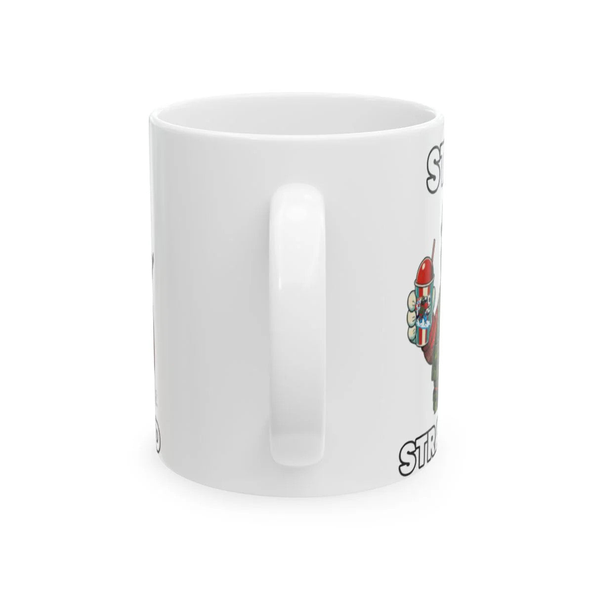 STAY STRAPPED Ceramic Mug, (11oz, 15oz) by GT Artland