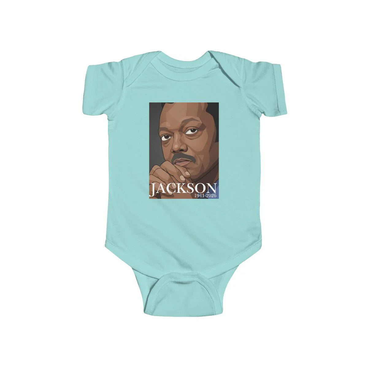 Jesse Jackson Urban Memorial Style Infant Fine Jersey Bodysuit by GT Artland